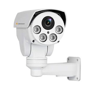 jennov poe security camera 5mp(2592×1944) hd ip ptz security camera cctv home video & audio surveillance outdoor pan tilt & 5x zoom night vision motion detection free phone app remote view