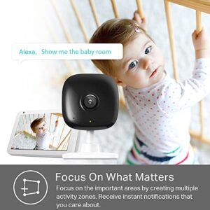 Kasa Smart 2K QHD Indoor Security Camera, Person/Baby Crying/Motion Detection, 2-Way Audio, 30Ft. Night Vision, Cloud/SD Card Storage(Up to 256 GB), Works with Alexa & Google Home (KC400)