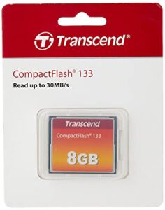 transcend 8gb compactflash memory card 133x (ts8gcf133)