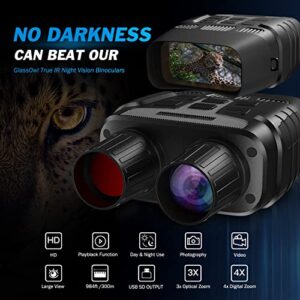 JStoon Night Vision Goggles Night Vision Binoculars - Digital Infrared Night Vision for Viewing in 100% Darkness-HD 1080p Image & Video from 300m/984ft for Hunting & Surveillance