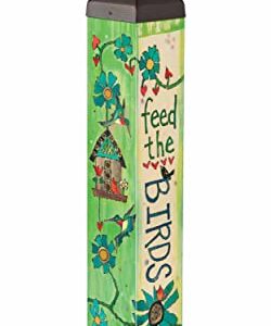 Studio M Birds Will Sing Art Pole Outdoor Decorative Garden Post, Made in USA, 20 Inches Tall