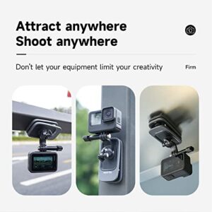 TELESIN Magnetic Swivel Clip Mount with Phone Holder, Bag Backpack Shoulder Body Strap Attachment for GoPro Max Hero 11 10 9 8 7 6 5, Insta360 X2 X3 RS GO2, DJI Action 2 3 Accessories