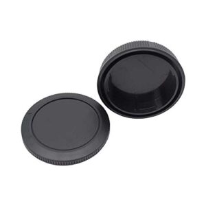 Body Cap & Rear Lens Cap Cover for Canon EOS R6 EOS R5 EOS R EOS RP EOS R3 EOS R7 EOS R10 EOS R6 Mark ii More Canon RF Mount and Lens Accessories with Hot Shoe Cover