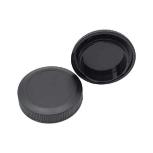 Body Cap & Rear Lens Cap Cover for Canon EOS R6 EOS R5 EOS R EOS RP EOS R3 EOS R7 EOS R10 EOS R6 Mark ii More Canon RF Mount and Lens Accessories with Hot Shoe Cover