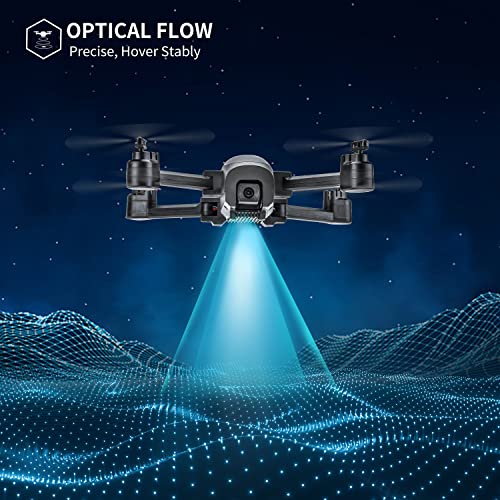 TENSSENX GPS Drone with 4K Camera for Adults, TSRC A6 Foldable RC Quadcopter with Auto Return, Follow Me, Optical Flow, Waypoint Fly, Circle Fly, Headless Mode, Altitude Hold, 46 Mins Flight Time