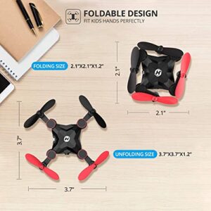 Holy Stone HS190 Foldable Mini Nano RC Drone for Kids Gift Portable Pocket Quadcopter with Altitude Hold 3D Flips and Headless Mode Easy to Fly for Beginners