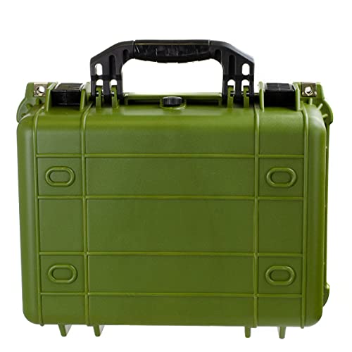 Eylar Standard 16" Gear, Equipment, Hard Camera Case Waterproof with Foam TSA Standards (Green)