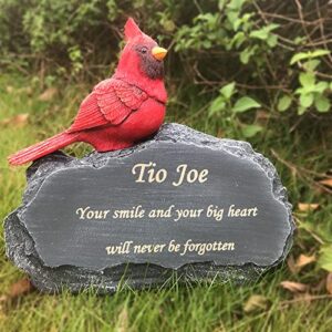 claratut personalized memorial garden stone, sympathy gift for pet, lovers, animals so on, indoor/outdoor customized memorial rack, decorative stone, engraving any message