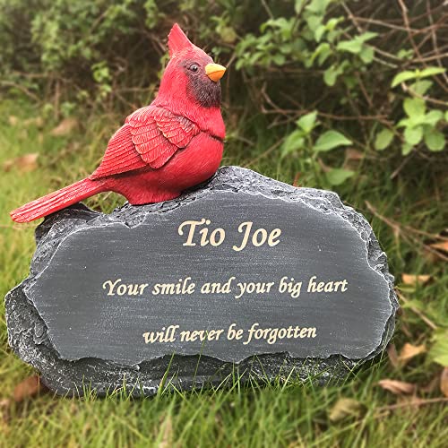 Claratut Personalized Memorial Garden Stone, Sympathy Gift for Pet, Lovers, Animals So On, Indoor/Outdoor Customized Memorial Rack, Decorative Stone, Engraving Any Message