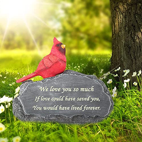 Claratut Personalized Memorial Garden Stone, Sympathy Gift for Pet, Lovers, Animals So On, Indoor/Outdoor Customized Memorial Rack, Decorative Stone, Engraving Any Message