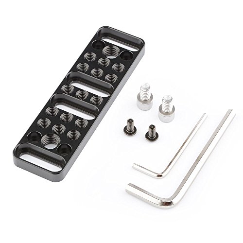 CAMVATE Multi-Function Mounting Plate Cheese Plate with 1/4"-20 and 3/8"-16 Connections - 1751