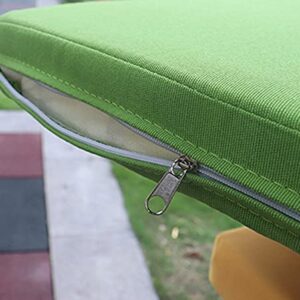 Hruile 2 3 Seater Garden Long Bench Cushion Pad Mat with Fixing Ties, 5cm Thick Bench Seat Cushion Pad, Waterproof Seat Pad for Outdoor Patio Furniture Swing Chair, Blue, 60x30cm