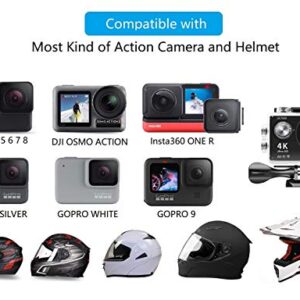 Taisioner Motorcycle Helmet Mount Chin Strap for GoPro AKASO or Other Action Camera Cycling Video Record Accessories ( Second Generation )