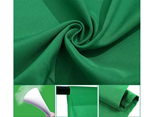 Folong 6X9 Green Background, Green Screen, Polyester Material, Green Background, Green Screen Background, Green Photography Background, Green Screen Fabric, Green Background for Photography