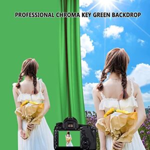 Folong 6X9 Green Background, Green Screen, Polyester Material, Green Background, Green Screen Background, Green Photography Background, Green Screen Fabric, Green Background for Photography