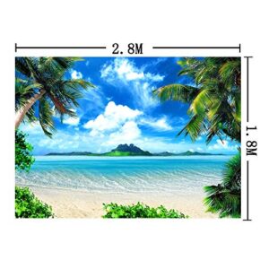 Art Studio 9x6ft Hawaii Sea Beach Photography Backdrops Ocean Photo Booth Wedding Party Decoration Background Birthday Studio Props Vinyl