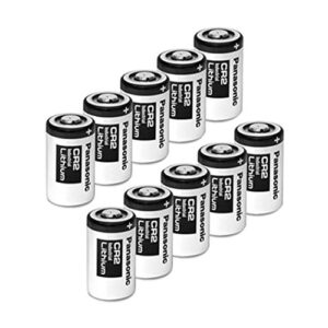 panasonic cr2-10pk photo lithium 3v batteries for mini 25, mini 50, mini 50s, mini 55, pivi mp-100 and sp-1- silver (pack of 10)