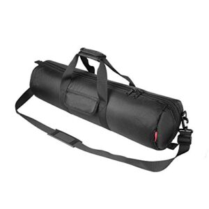 hemmotop tripod carrying case bag 25.6x7x7in/65x18x18cm heavy duty with storage bag and shoulder strap padded carrying bag for light stands, boom stand, tripod,mic stand and tent pole