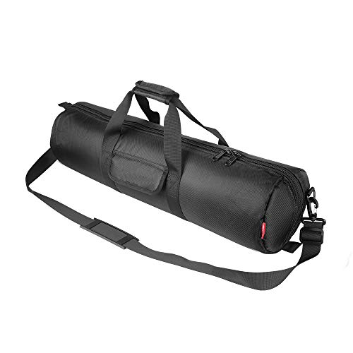 HEMMOTOP Tripod Carrying Case Bag 25.6x7x7in/65x18x18cm Heavy Duty with Storage Bag and Shoulder Strap Padded Carrying Bag for Light Stands, Boom Stand, Tripod,Mic Stand and Tent Pole