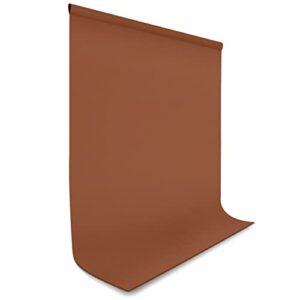 julius studio 10 x 10 ft. brown backdrop screen photo background, 150 gsm thicker synthetic fabric for professional photography video studio, events, party, pure brown color, jsag193