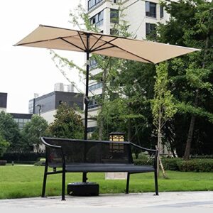 outdoor half-side umbrella, parasol against the wall, swing hand umbrella, balcony side column umbrella, outdoor green plant sun umbrella, garden flower garden umbrella, base not included