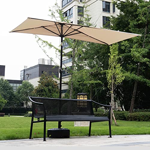 Outdoor Half-side Umbrella, Parasol Against The Wall, Swing Hand Umbrella, Balcony Side Column Umbrella, Outdoor Green Plant Sun Umbrella, Garden Flower Garden Umbrella, Base Not Included