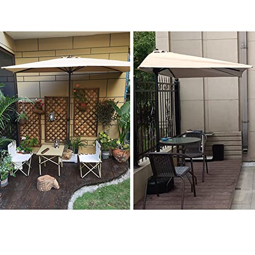 Outdoor Half-side Umbrella, Parasol Against The Wall, Swing Hand Umbrella, Balcony Side Column Umbrella, Outdoor Green Plant Sun Umbrella, Garden Flower Garden Umbrella, Base Not Included