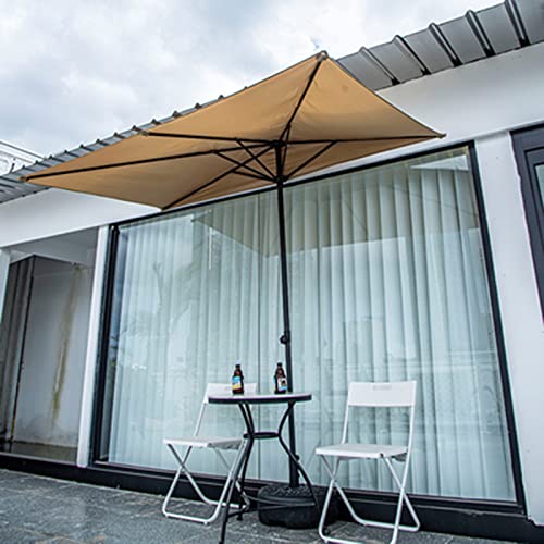 Outdoor Half-side Umbrella, Parasol Against The Wall, Swing Hand Umbrella, Balcony Side Column Umbrella, Outdoor Green Plant Sun Umbrella, Garden Flower Garden Umbrella, Base Not Included