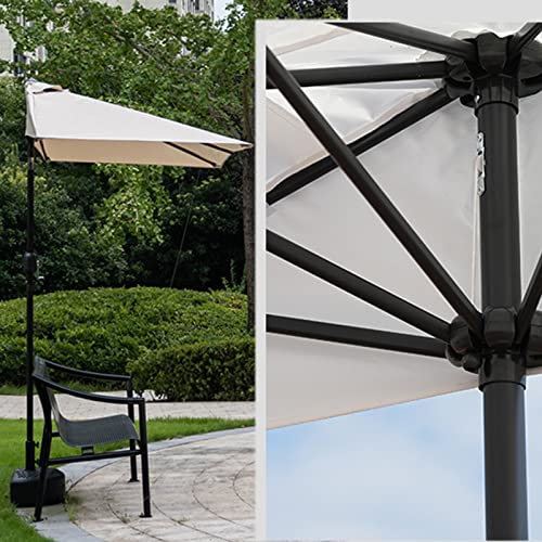 Outdoor Half-side Umbrella, Parasol Against The Wall, Swing Hand Umbrella, Balcony Side Column Umbrella, Outdoor Green Plant Sun Umbrella, Garden Flower Garden Umbrella, Base Not Included