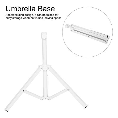 Hapivida Umbrella Base, 17.9 in Iron Triangular Foldable Sun Umbrella Stand Portable Outdoor Beach Umbrella Stand Holder for Beach Garden Camping Fishing