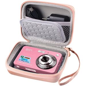 digital camera case compatible with yifecial/ for eroolu/ for vahoiald/ for kaisoon/ for kodak pixpro/ for canon powershot elph 180 190/ for sony dscw800 dscw830 kids cameras for travel (box only)