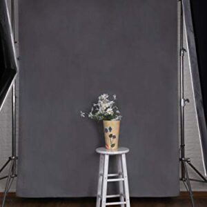 Kate 6ft×9ft Solid Gray Backdrop Portrait Background for Photography Studio