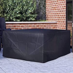 Outdoor Patio Furniture Cover for Rectangle Table & Chairs Waterproof Heavy Duty Seater Sofa Cover Extra Large Dustproof Bench Protector (106"x106"x28")