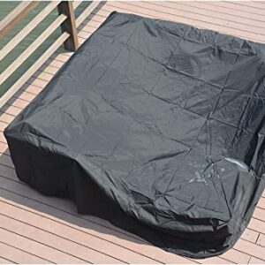 Outdoor Patio Furniture Cover for Rectangle Table & Chairs Waterproof Heavy Duty Seater Sofa Cover Extra Large Dustproof Bench Protector (106"x106"x28")