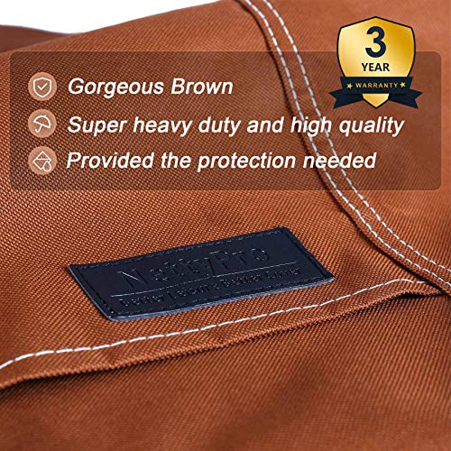 NettyPro Deck Box Cover, Outdoor Storage Box Bench Cover Rectangular, Waterproof Heavy Duty Patio Furniture Cover for Small Table Rectangle, 54 x 28 inch