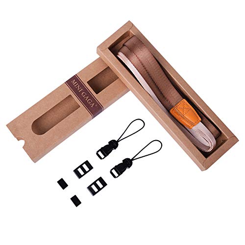 MINI GAGA DOROM Universal Adjustable Slim Shoulder Sling Neck Strap for All Camera DSLR SLR (Coffee Brown)