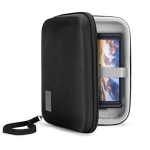 USA GEAR 7.5 Inch Hard Shell Camera Monitor Case - Portable Video Monitor Bag Compatible with Feelworld Monitor, Atomos, SmallHD Focus, Shinobi SDI, Lilliput A7s, and More Video Monitors (Black)