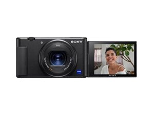 sony zv-1 camera for content creators, vlogging and youtube with flip screen and microphone (renewed)