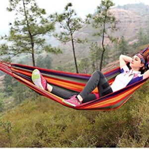 E KAINI Outdoor Garden Camping Hammock,Portable Hammock for Patio Yard Garden Backyard Porch Travel (260x150cm/Red)