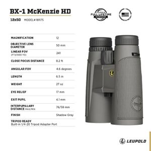 Leupold BX-1 McKenzie HD Binoculars, 12x50mm (181175)