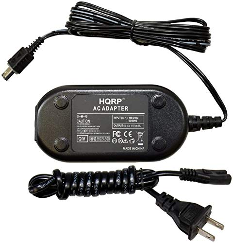 HQRP AC Adapter/Charger Compatible with JVC AP-V14 AP-V15 AP-V16 GZ-MG630A GZ-MG21U GR-D72U GZ-MG27U GR-D93U GR-D371US GR-D375US GR-D395US GR-AX890US GR-D230US GZ-MS100 GR-AXM17U GR-AXM18U Camcorder