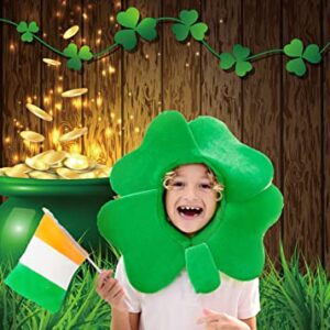 St.Patricks Day Backdrop Green Shamrock Gold Pot Lucky Irish Wooden Wall Photography Background Kids Adult Party Decoration Photo Booth Studio Props 8x6