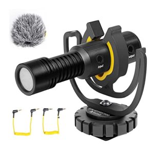 deity v-mic d4 mini video microphone 20mph wind rating,runs of 1-5v from cameras,phones,and audio recorders