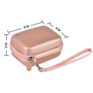 Carrying & Protective Case for Digital Camera, AbergBest 21 Mega Pixels 2.7" LCD Rechargeable HD/Kodak Pixpro/Canon PowerShot ELPH 180/190 / Sony DSCW800 / DSCW830 Cameras for Travel - Rose Gold