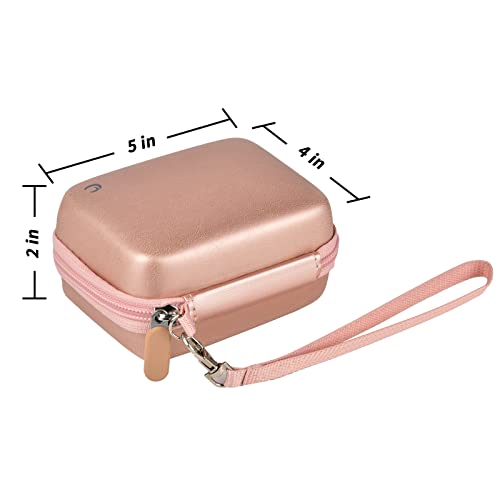 Carrying & Protective Case for Digital Camera, AbergBest 21 Mega Pixels 2.7" LCD Rechargeable HD/Kodak Pixpro/Canon PowerShot ELPH 180/190 / Sony DSCW800 / DSCW830 Cameras for Travel - Rose Gold