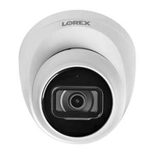 Lorex Technology Lorex E841CD-E IndoorOutdoor 4K Ultra HD Security IP Dome Camera, 2.8mm, 130ft Night Vision, Color Night Vision, Audio, White (2 Pack) E841CD-2PK