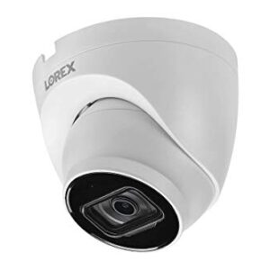 Lorex Technology Lorex E841CD-E IndoorOutdoor 4K Ultra HD Security IP Dome Camera, 2.8mm, 130ft Night Vision, Color Night Vision, Audio, White (2 Pack) E841CD-2PK