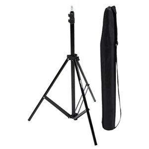 amazon basics aluminum light photography tripod stand with case – pack of 2, 2.8 – 6.7 feet, black