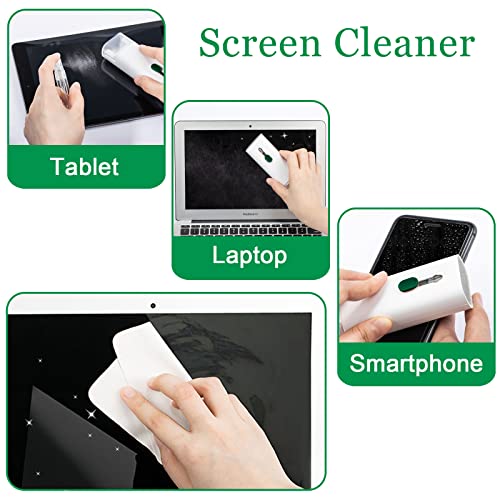 walrfid Laptop Phone Screen Cleaner Spray Computer Keyboard Earbud Cleaning Kit for Mac MacBook iPhone iPad iWatch iPod AirPods Earbuds Pro, Cleaners Pen with 5ml Touchscreen Cleaners Mist - Green