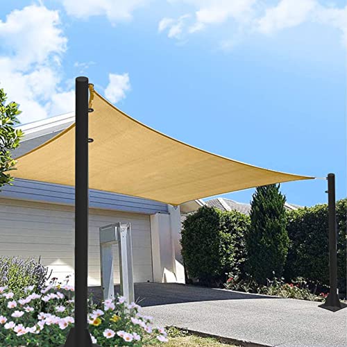 Shade Sail Poles kit, 10Ft Sun Shade Sail Poles Support Awning Canopy, 4 Pole Outdoor String Light Pole Post Heavy Duty Steel Post for Garden/Yard/Patio(10 ft Heavy Duty 2") (4 Pack)